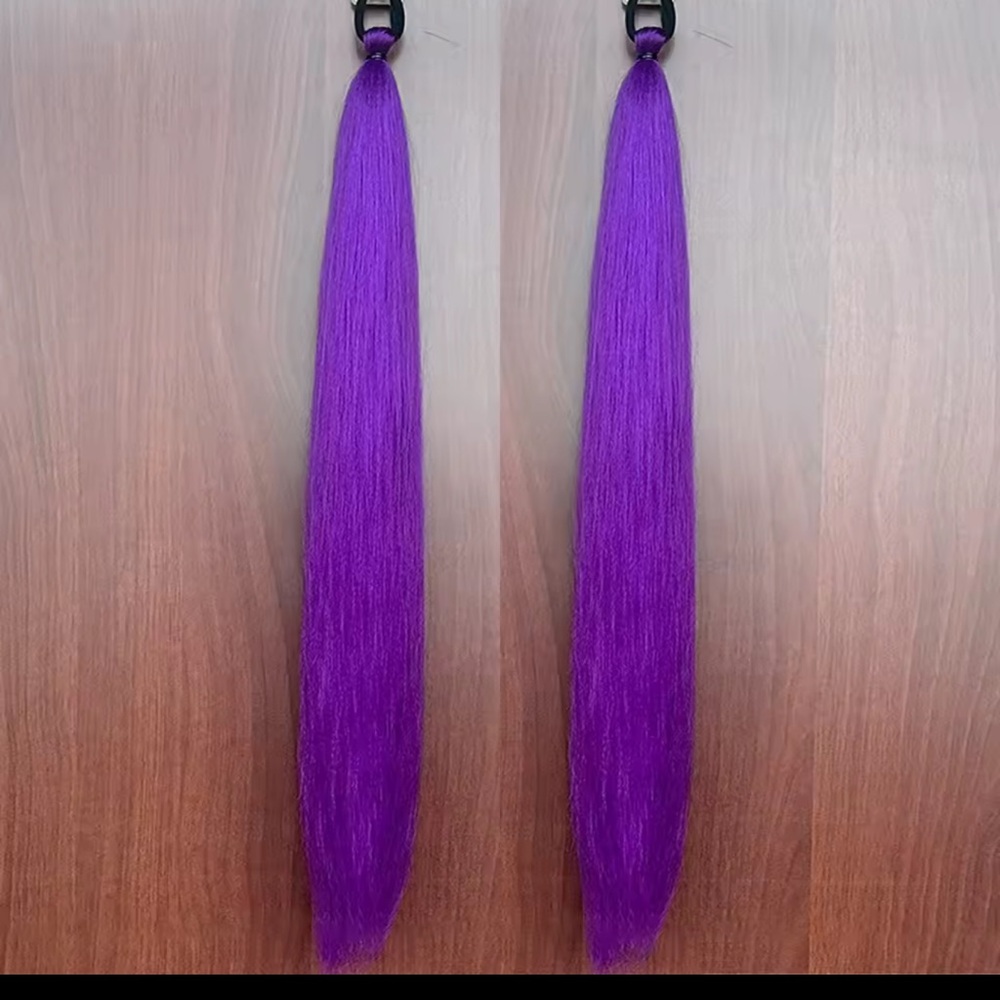 Vibrant Purple Braided Hair Extension